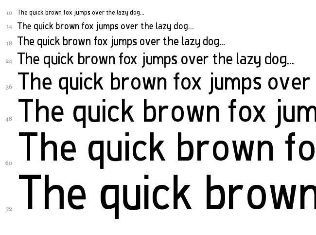 De Luxe Next font waterfall